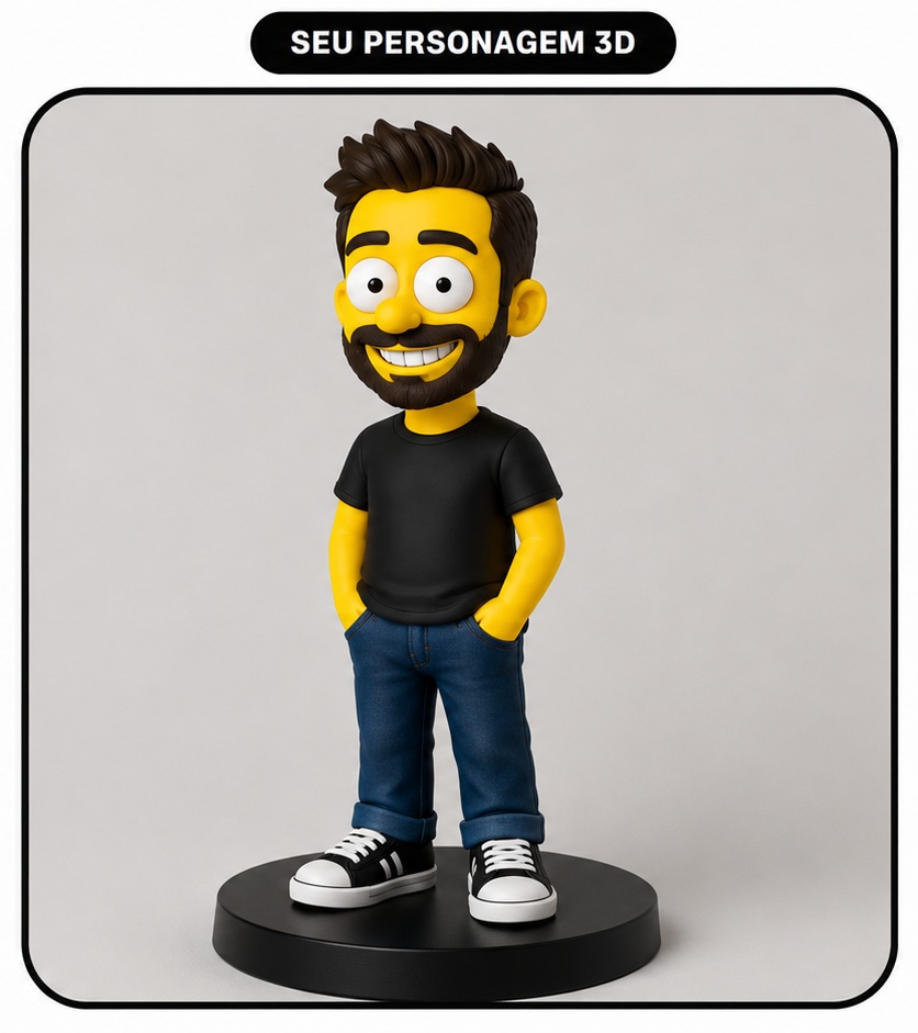 Personagem personalizado criado pelo Rei dos 3D