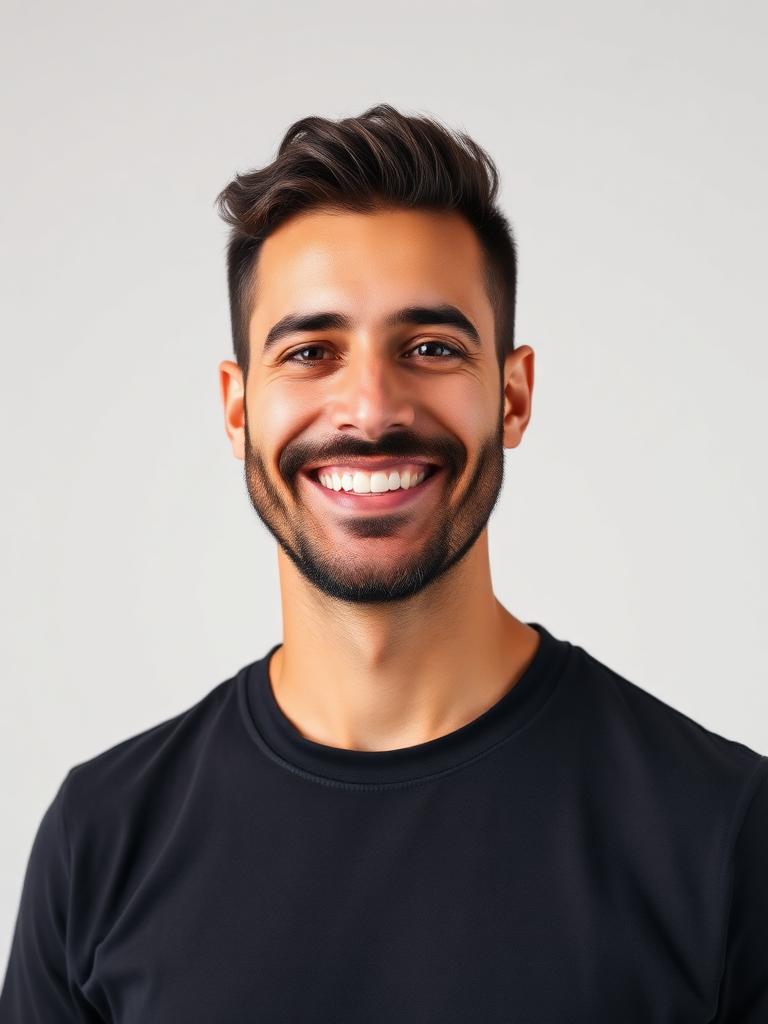 Foto real de um cliente antes da transformação